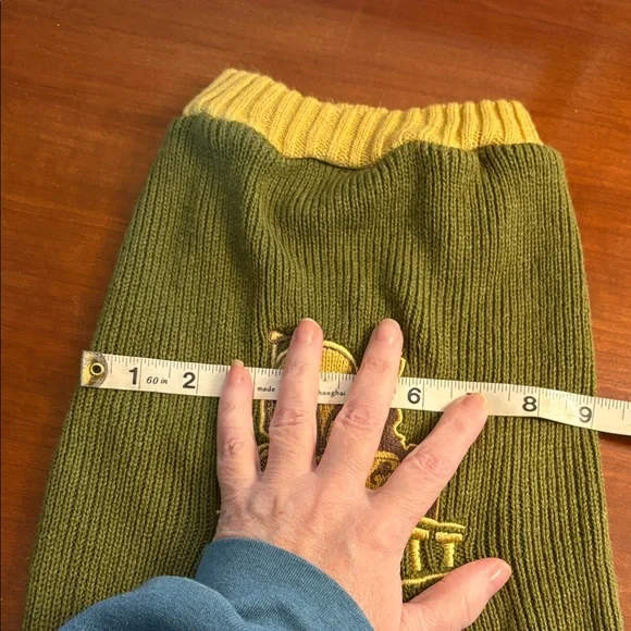 Star Wars Boba Fett Dog Sweater - Green and Yellow size small/medium - Picture 6 of 7